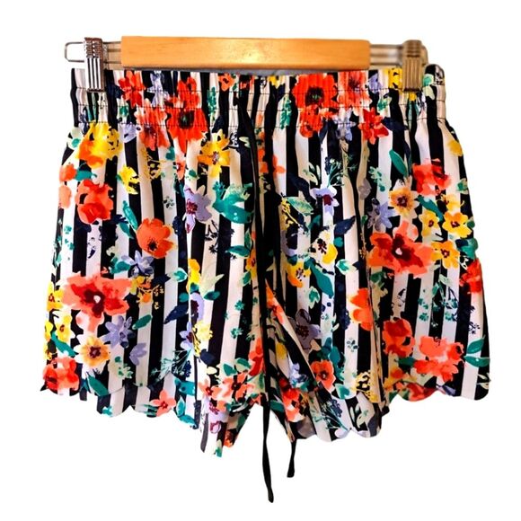 Gilligan & O'Malley Other - Gilligan & O’Malley Sleep Shorts Stripe Floral Size XS